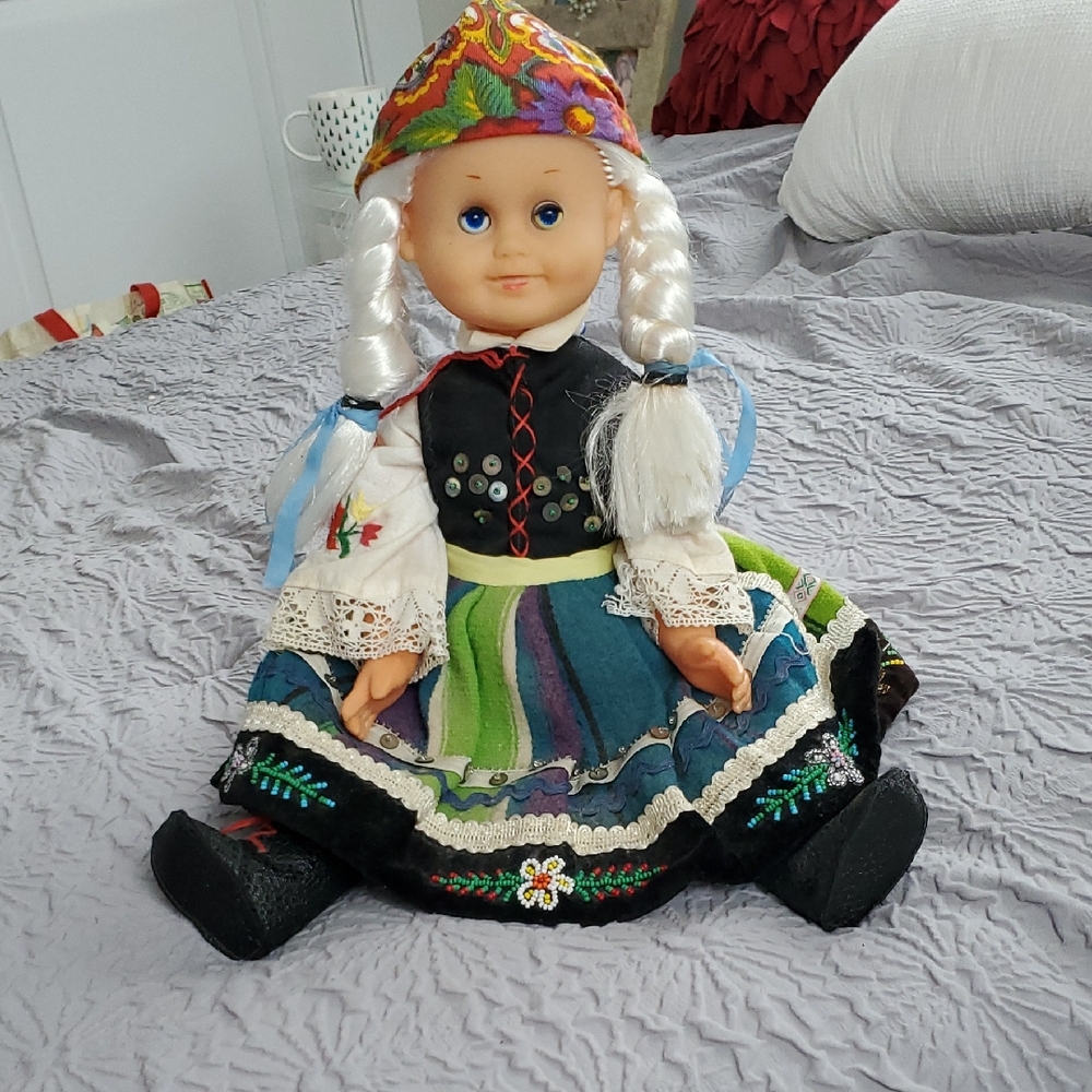 Colorful Traditional Doll with Braided Hair